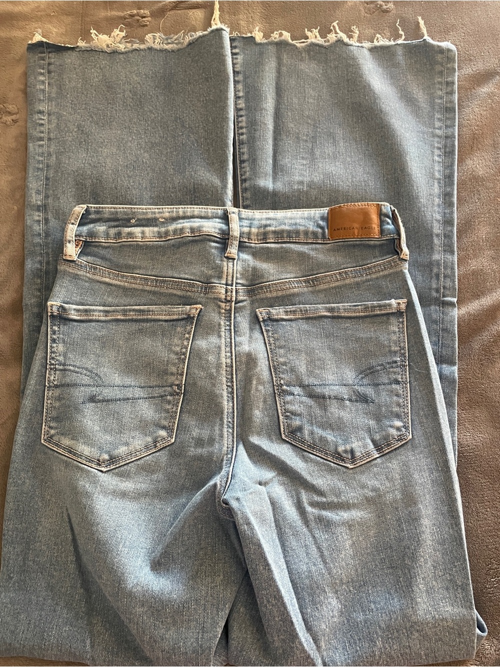 American Eagle Outfitters Light Blue Distressed Ripped Jeans - Picture 4 of 5